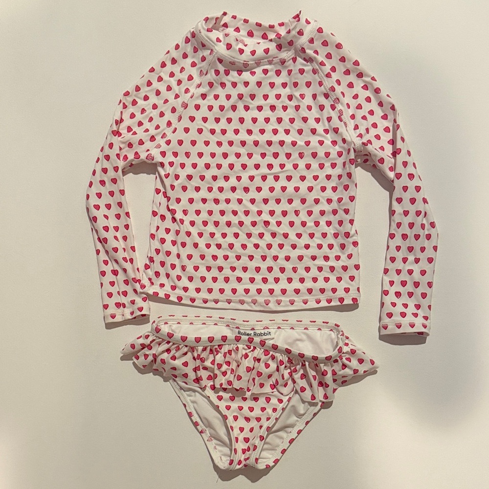 Roller Rabbit Heart Swim Suite NWOT